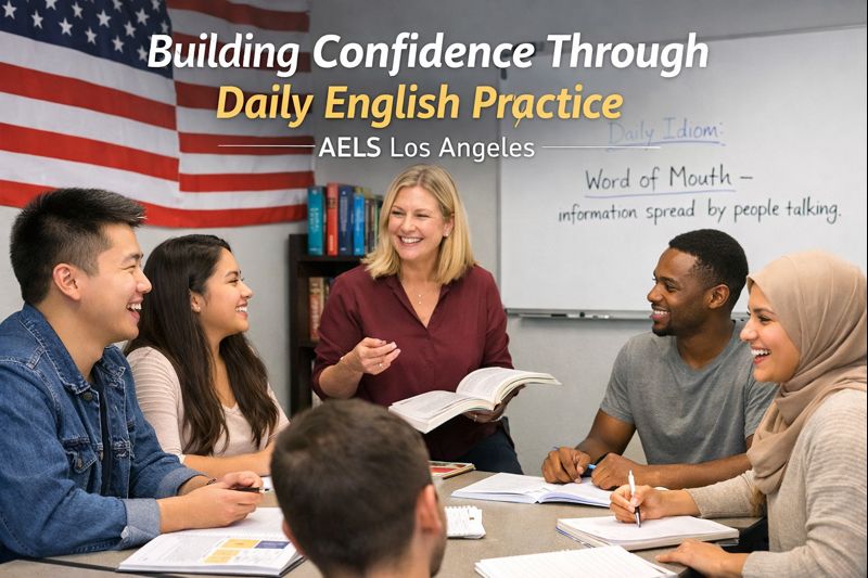 How AELS Los Angeles Students Build Confidence Through Daily English Practice